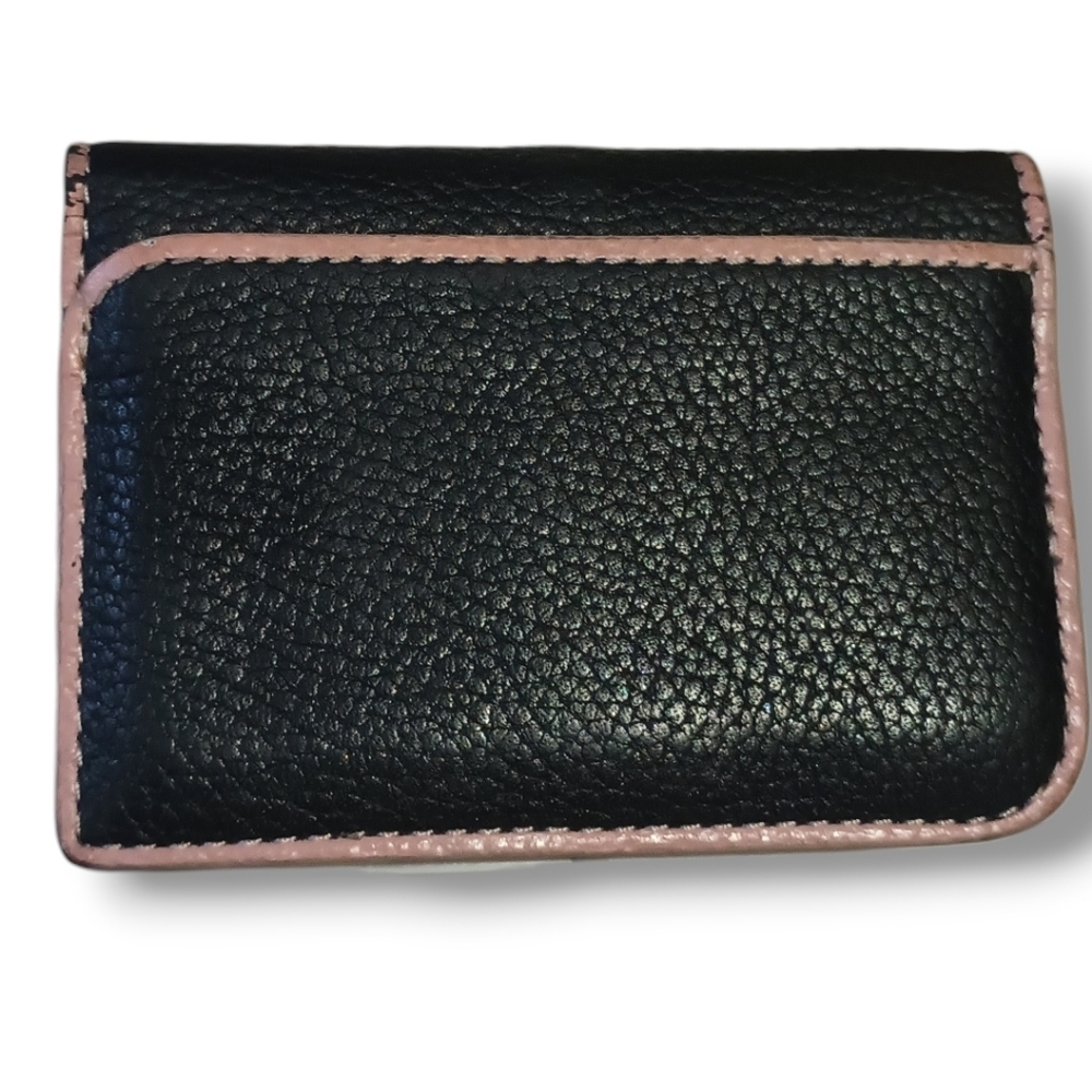 Kate Spade ♠️ Bifold Card Case | Black Leather | GUC - Picture 2 of 11